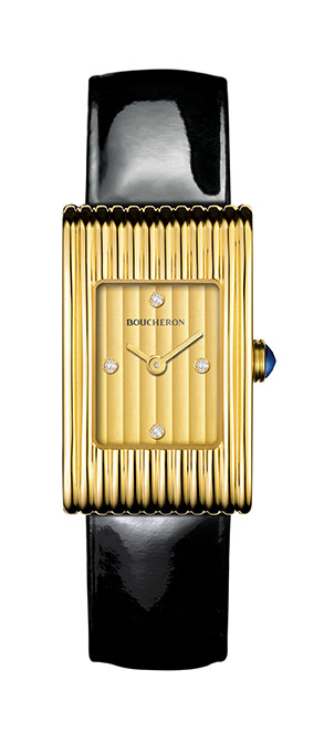 Boucheron Reflet 系列黃K金腕錶,價格電洽。